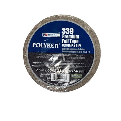 HVAC Tape Foil Premium Polyken USA / Free Spray Glue Included Nu-Calgon 12oz