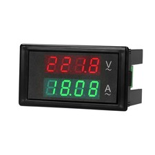 —AC 80-300V 100A Digital Voltmeter Ammeter Amperage Tester Gauge Green Red LED