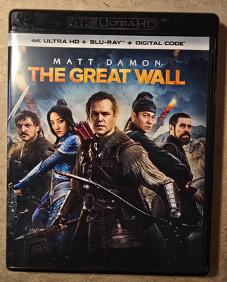 The Great Wall (2016) Blu-ray With 4k Case/Art *NO 4k Disc* Region