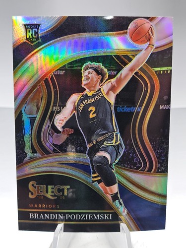 2023-24 Panini Select Courtside Silver Prizm Brandin Podziemski #299 Rookie RC