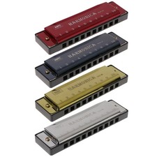 Key of C 10 Hole Diatonic Harmonica with Case, Perfect for Beginners Students Ki