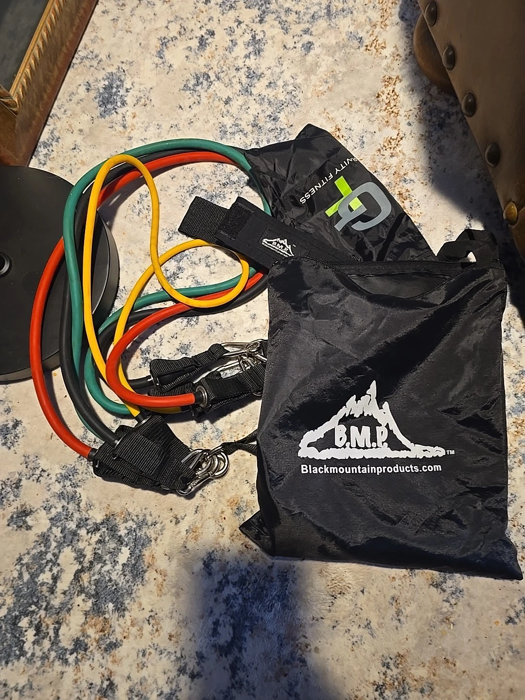 4 Resistance Stretch Bands Black Mountain Products Zipper Bag User Guide Fitness