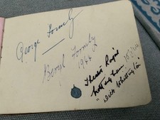 GEORGE FORMBY UND BERYL FORMBY AUTOGRAMM AUS DEM THEATER ROYAL NOTTINGHAM 1944