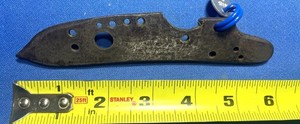ORIGINAL FRENCH FLINTLOCK MILITARY MUSKET LOCK PLATE VERY FAINT MARK