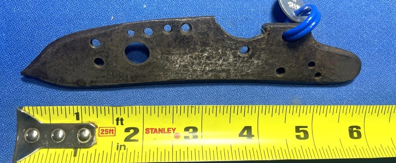 ORIGINAL FRENCH FLINTLOCK MILITARY MUSKET LOCK PLATE VERY FAINT MARK