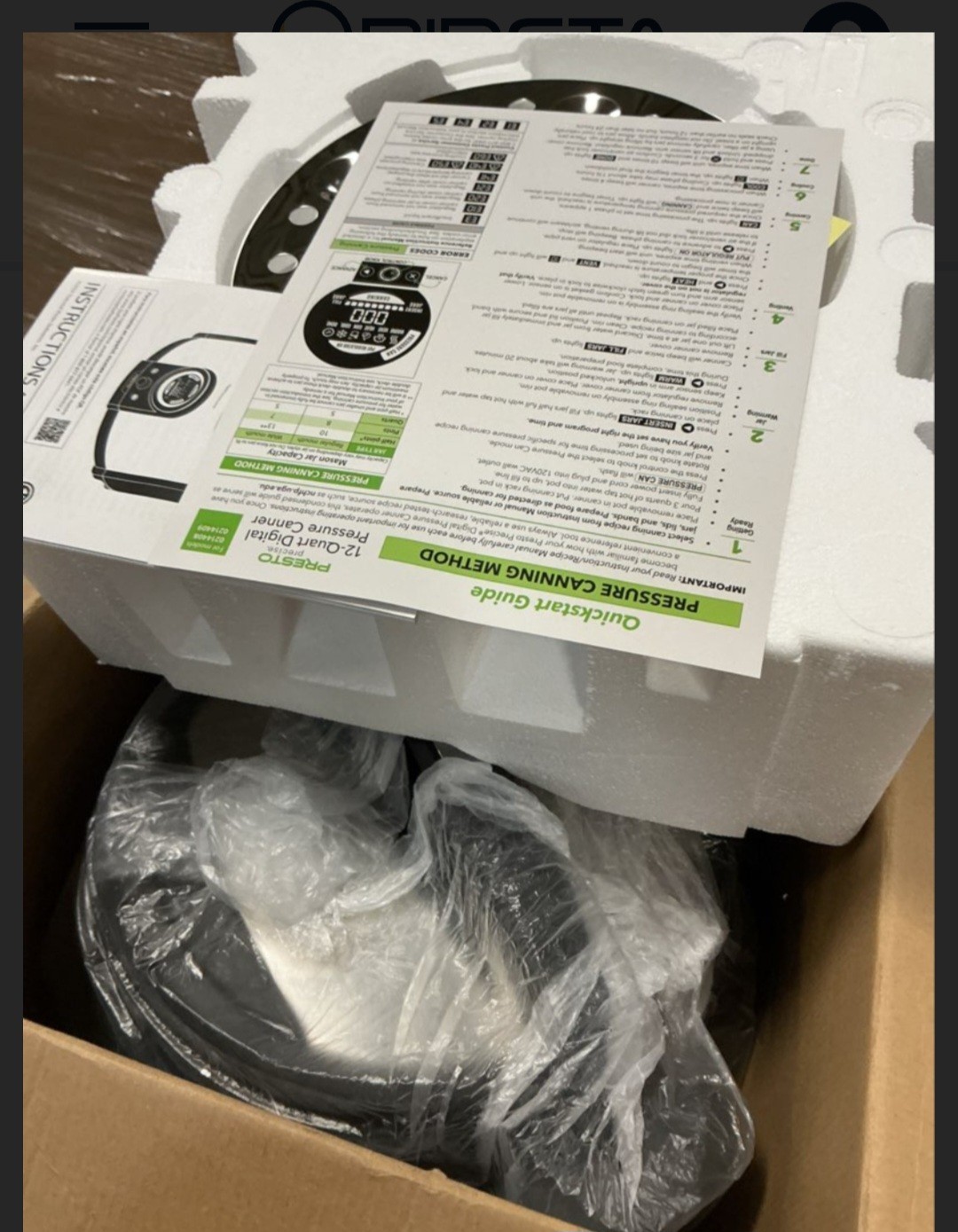 Presto 02144 12-Quart Digital Pressure Canner - Digital Display, Waterbath...