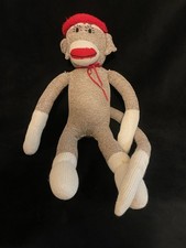 Sock Monkey Plush Schylling Rowley Stuffed Animal Plush Toy 19 Inches