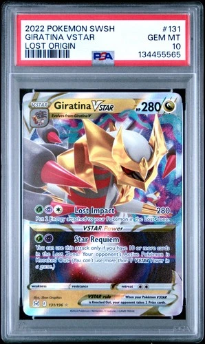 2022 POKEMON SWORD & SHIELD LOST ORIGIN #131 GIRATINA VSTAR PSA 10