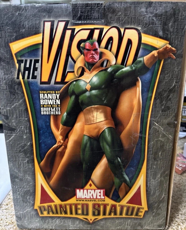 Estatua tamaño completo de los Vengadores Bowen Designs Vision Foto 3 de 4
