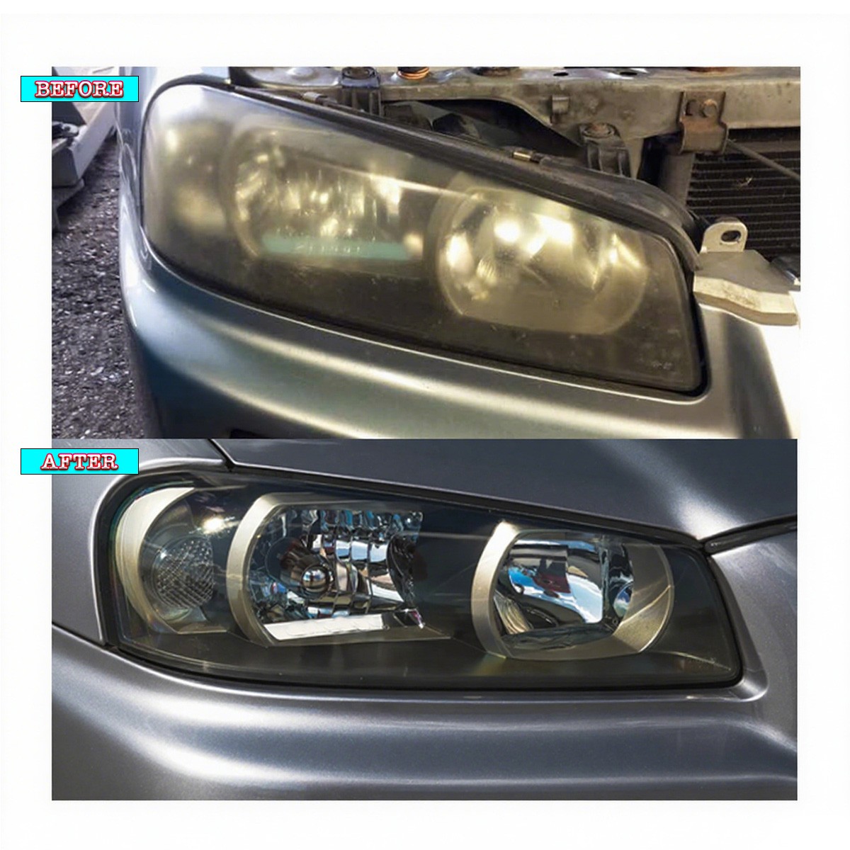 エルブリ 1998―2002 LED Headlights For 1998-2002 Nissan Skyline R34 GTR GT-R BNR34/GTT