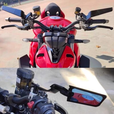 Wing Rearview Side Mirrors For Ducati Scrambler 1100 800 lcon