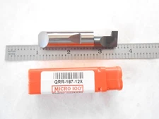 NEW MICRO 100 USA SOLID CARBIDE GROOVING TOOL  .187" GROOVE WIDTH X 2-1/2" OAL