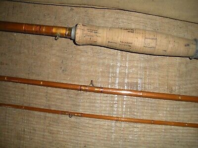 Vintage Bamboo Fly Fishing Rod / 8 1/2 Ft.