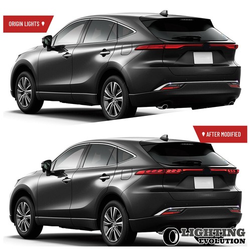 LED RED Tail Lights For Toyota Venza Harrier 2022-2024 Rear Lamps w/Sequential - Picture 4 of 18