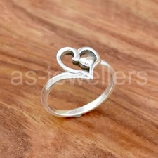 925 Sterling Silver Ring, Dual Heart Ring, Handmade Jewelry, Dainty Silver Ring