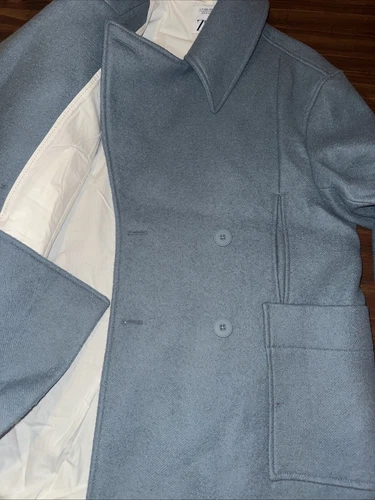 ZARA MEN Rare Sold Out Bloggers Double Coat 9621/304 MEDIUM M $350 image 7
