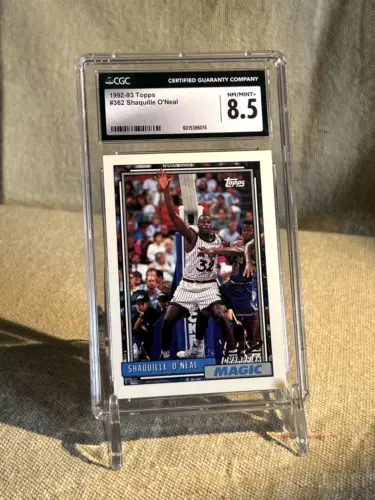 1992-93 Topps - #362 Shaquille O'Neal (RC) CGC 8.5 NM/Mint +
