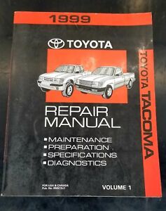 1999 Toyota Tacoma repair manuals volume 1 | eBay