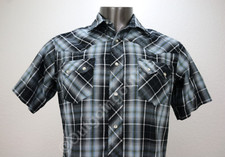 Wrangler Western Fashion Snap Shirt Men's Plaid Size M