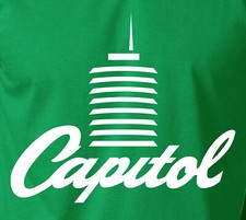 CAPITOL Tower T-Shirt Rock n Roll Stereo Music Recording Label S-6XL Tee