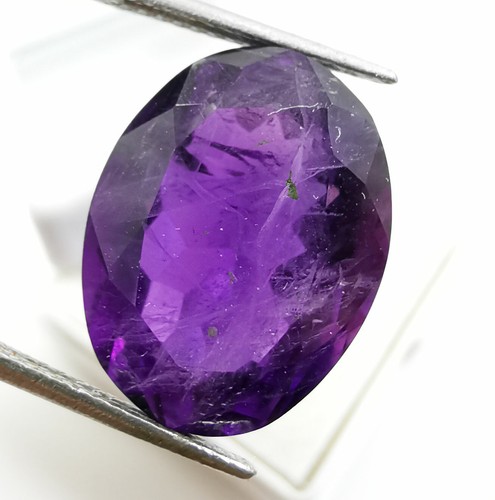 Hermosa amatista natural Brasil 10,00 quilates forma ovalada piedras preciosas sueltas - Imagen 2 de 5