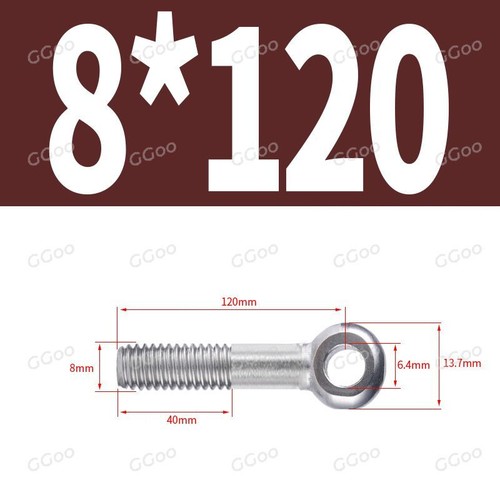 Augenschrauben DIN 444 Edelstahl V2A Form B M8 Augenschraube 8mm Ringschraube - Bild 19 von 42
