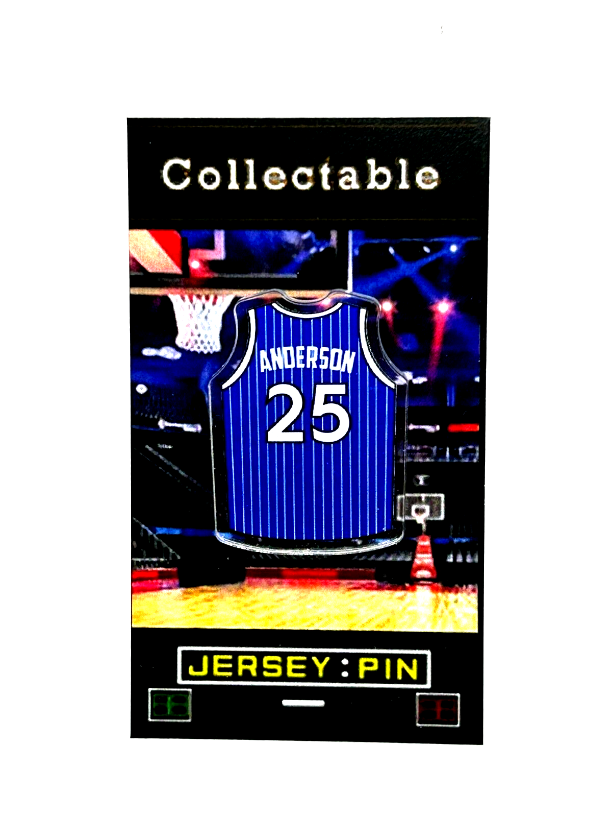Orlando Magic Nick Anderson Jersey Lapel Pin - Classic Collectible with Free Shipping