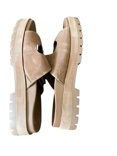 Vionic Capitola Brown Suede Adjustable 2 Strap Slide Sandal Size 9.5 Womens NEW - Picture 3 of 7