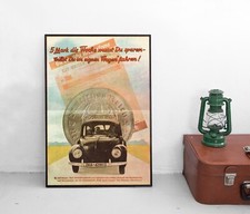 Poster VW Käfer KdF Wagen 1936 Plakat Volkswagen Wehrmacht Oldtimer VW Beetle