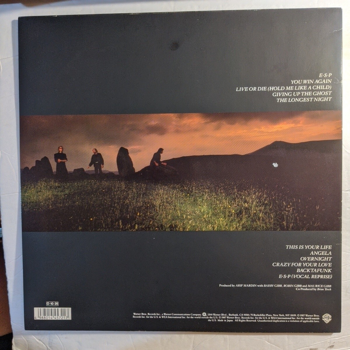 Bee Gees E•S•P Warner Bros. Records ‎P-13568 Japan OBI | eBay