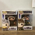 Funko Pop Marvel 2012 THOR 01 & LOKI 02 The Mighty Avenger Boxes Not Mint