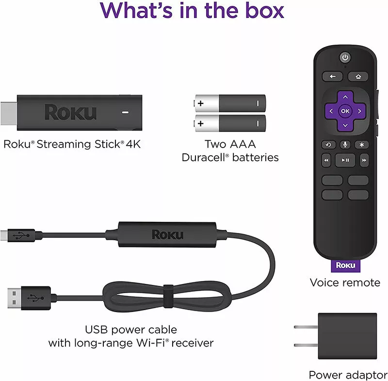 Roku Streaming Stick 4K, 4k TV Streaming Stick