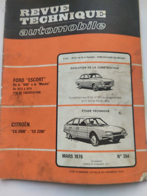 Revue Technique Automobile Citroën CX 2200D Et 2500D - Occasion - Manuel De Réparation