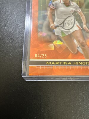 2024 TOPPS CHROME SAPPHIRE TENNIS 152 MARTINA HINGIS ORANGE
