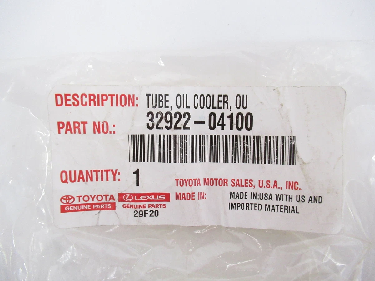 Genuine OEM Toyota 32922-04100 Automatic Transmission Oil Cooler 