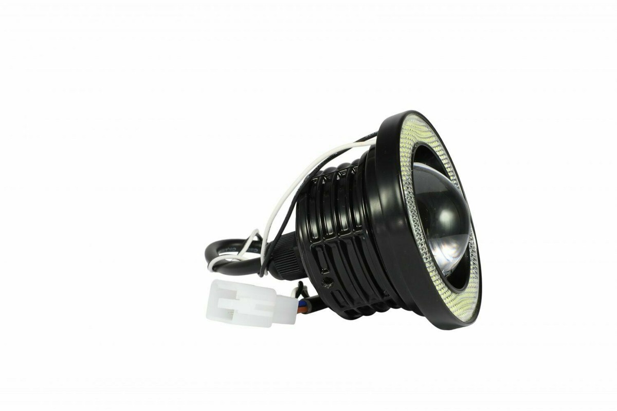 White LED Halo Fog Lights For Can-Am Spyder F3, F3-S, F3-T Models - Bright Driving Lamps