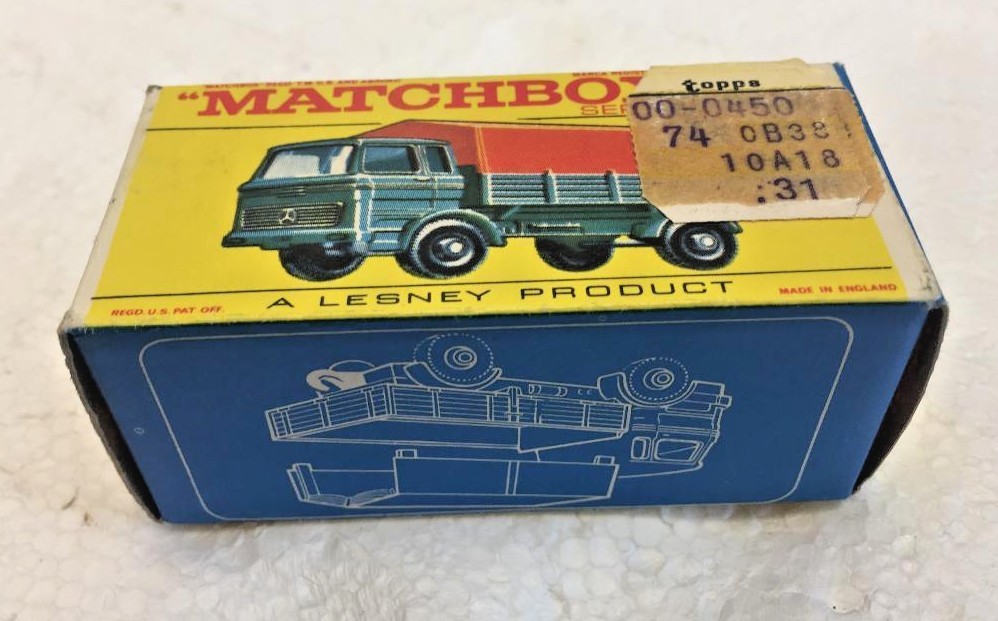 Matchbox Lesney Producy No. Mercedes Truck with BOX Matchbox Lesney Producy No. Mercedes Truck with BOX