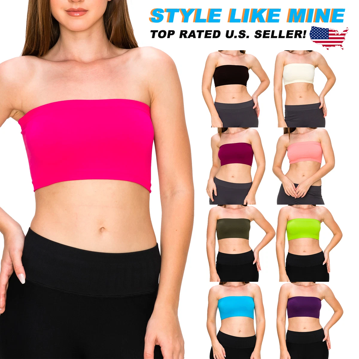 Bra under store tube top