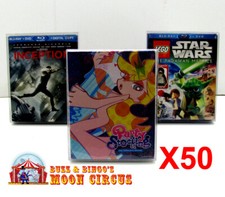 50x BLU-RAY 4K UHD MOVIE - OVERSIZED BOX SET SIZE B4O B -CLEAR PROTECTIVE BOX