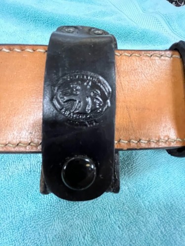 Vintage Police Leather Duty Belt with Accessories-Nice Piece - Picture 7 of 10