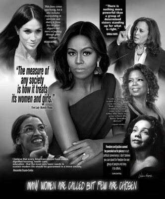 Many Women Are Called But Few, Wishum Gregory Art, Wall Decor Print 20'' x 16''