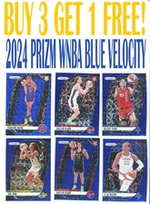 2024-25 Panini Prizm WNBA BLUE VELOCITY (Lazer) (BUY 3 GET 1) You Pick/Choose