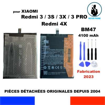 Batteria Di Ricambio Per Xiaomi Redmi Pro BM47 4000mAh, Nuova Con Kit Cacciaviti Incluso