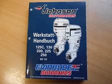 Manuale officina Johnson Evinrude fuoribordo 1995/96 90°LV 125 130 200 225 250