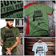 2nd Amendment T-shirt gun rights tee right to bear arms guns and bullets parody