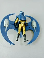 L👀K Batman Action Figure Keliner Gold With Wings 1990's 