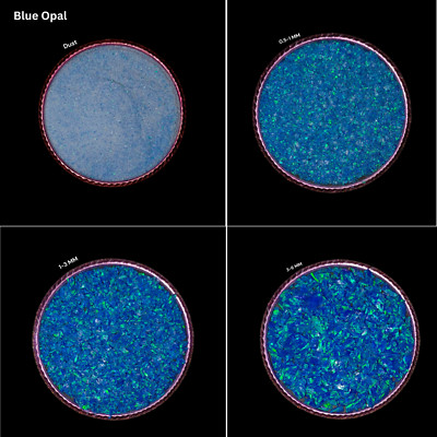 Crushed Blue Opal Coarse Gemstone Powder All Size Premium Inlay Material Opal