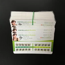 100Sets Dental Orthodontic Bracket MIM Monoblock Mini Roth/MBT 022/018 345 Hooks