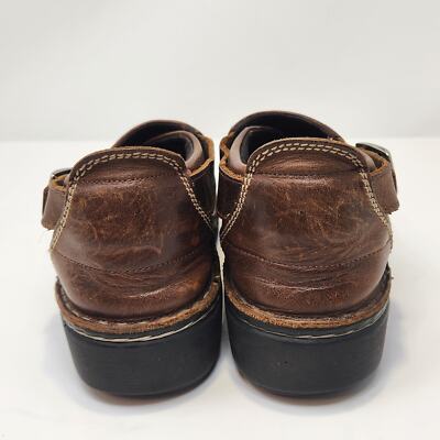 Naot Women Malta Brown Leather Ankle Bootie Comfort Shoe Size 38