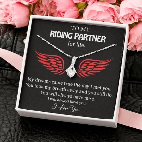Riding Partner Necklace, Women's Necklace, Biker Pendant, Harley Lovers, Persona - Picture 3 of 6